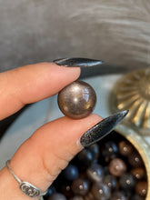 Load image into Gallery viewer, High Quality Black Moonstone & Sunstone Mini Spheres