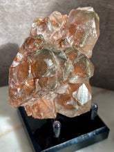 Load image into Gallery viewer, Red Pagoda ‘Benz’ Calcite with Pyrite F