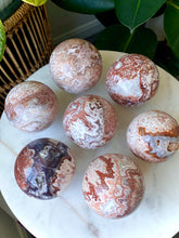 Load image into Gallery viewer, Mexican Pink Lace Agate Spheres (G-K)