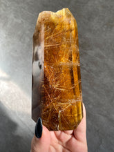 Load image into Gallery viewer, Rutile & Lodolite in Quartz Tower (Large) Y