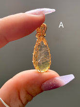 Load image into Gallery viewer, Wire Wrapped Rutile Quartz Pendants