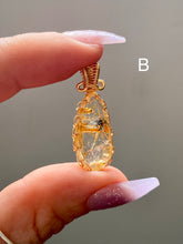 Load image into Gallery viewer, Wire Wrapped Rutile Quartz Pendants