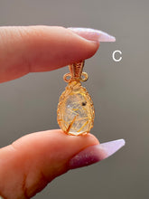 Load image into Gallery viewer, Wire Wrapped Rutile Quartz Pendants