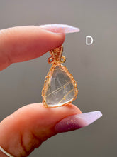 Load image into Gallery viewer, Wire Wrapped Rutile Quartz Pendants