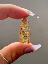 Load image into Gallery viewer, Wire Wrapped Rutile Quartz Pendants