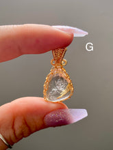 Load image into Gallery viewer, Wire Wrapped Rutile Quartz Pendants