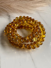 Load image into Gallery viewer, Blue Amber bracelet, amber beaded bracelet stack top