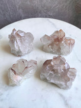 Load image into Gallery viewer, Hematite & Lithium Quartz Clusters (A-D)