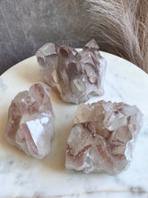 Load image into Gallery viewer, Hematite & Lithium Quartz Clusters (E-G)