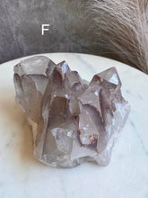 Load image into Gallery viewer, Hematite & Lithium Quartz Clusters (E-G)