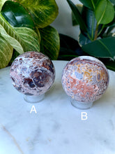 Load image into Gallery viewer, Mexican Pink Lace Agate Spheres (A-F)
