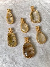 Load image into Gallery viewer, Wire Wrapped Rutile Quartz Pendants