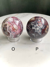 Load image into Gallery viewer, Mexican Red Lace Agate Spheres (I-Q)