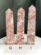 Load image into Gallery viewer, Large Pink Lace Agate Towers