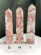 Load image into Gallery viewer, Large Pink Lace Agate Towers
