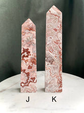 Load image into Gallery viewer, Large Pink Lace Agate Towers