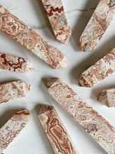 Load image into Gallery viewer, Large Pink Lace Agate Towers