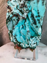 Load image into Gallery viewer, Chrysocolla after Malachite Pseudomorph L (XL)