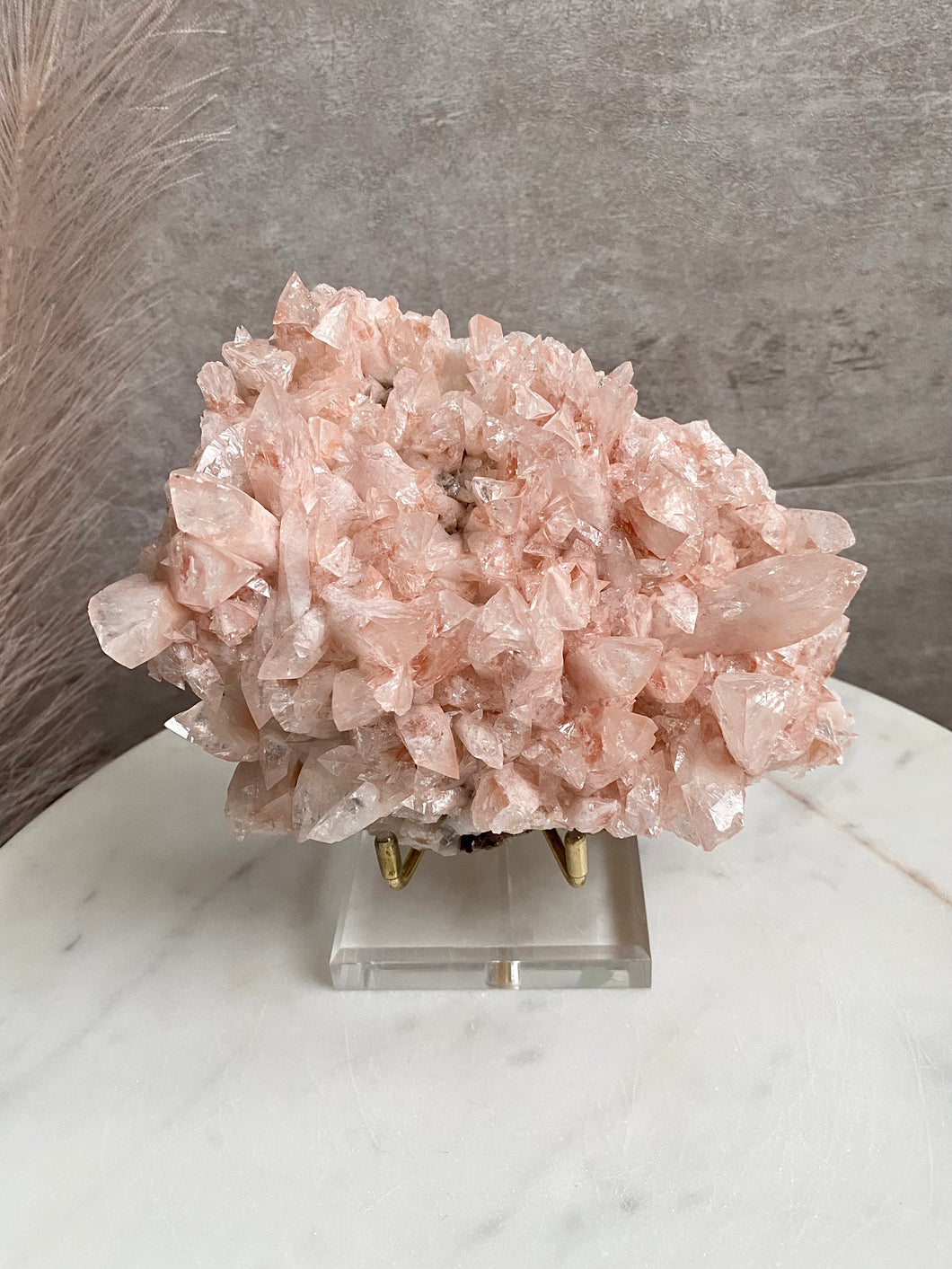Pink Calcite Cluster Q