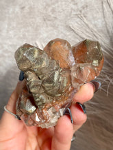 Load image into Gallery viewer, Red Pagoda ‘Benz’ Calcite with Pyrite I

