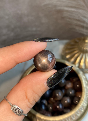 black moonstone sunstone sphere