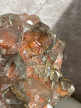 Load image into Gallery viewer, Red Pagoda ‘Benz’ Calcite with Pyrite J
