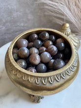 Load image into Gallery viewer, High Quality Black Moonstone &amp; Sunstone Mini Spheres
