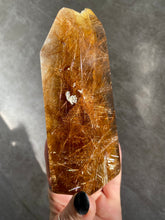 Load image into Gallery viewer, Rutile &amp; Lodolite in Quartz Tower (Large) Y
