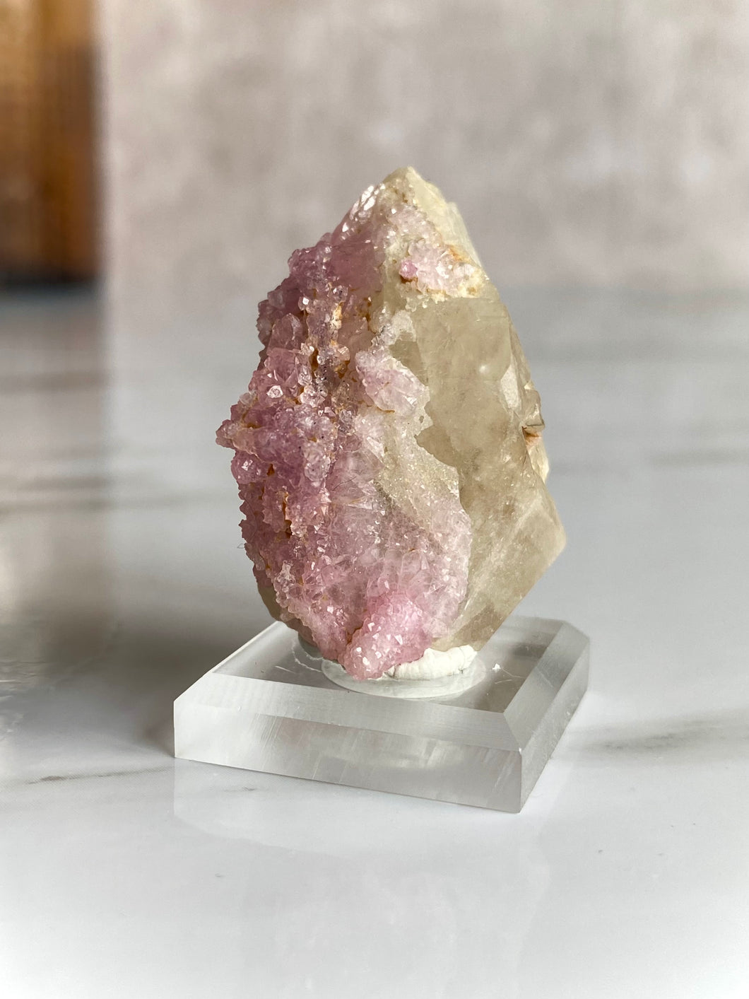 Crystallized Rose Quartz Specimen (F)