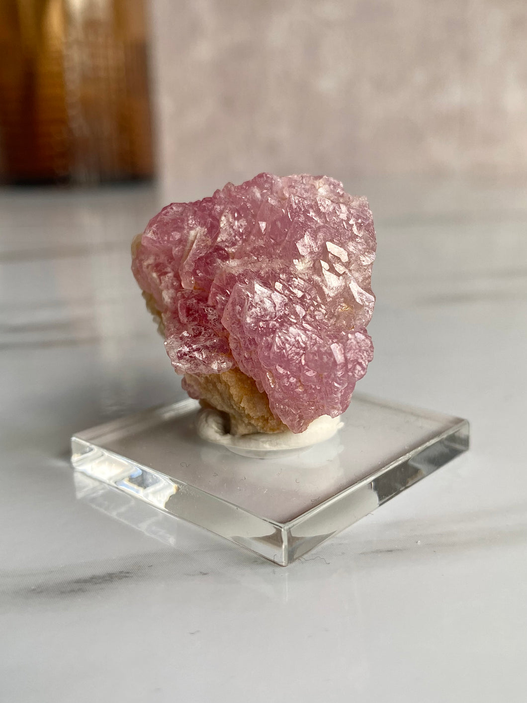 Crystallized Rose Quartz Specimen (W)