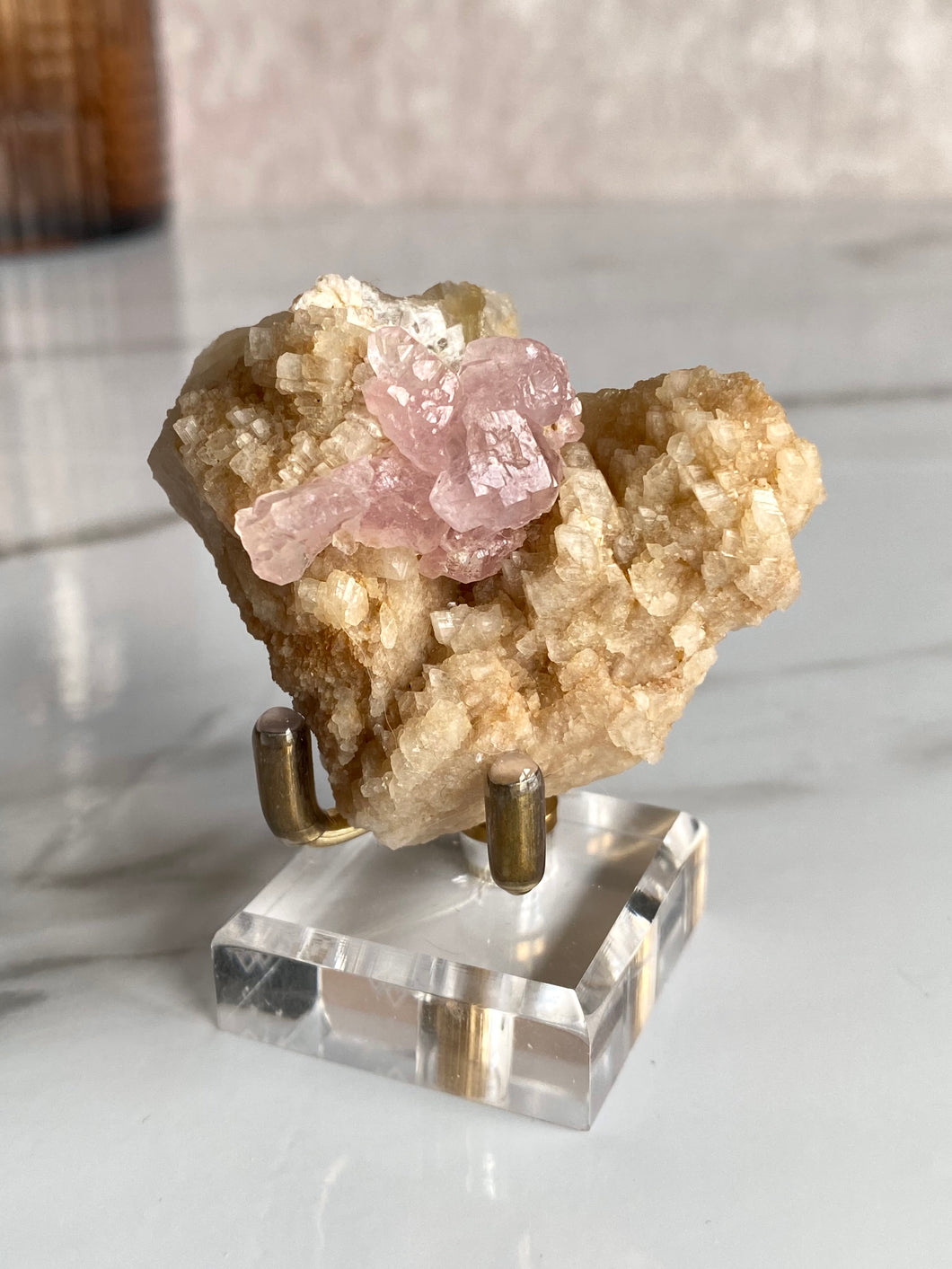 Crystallized Rose Quartz Specimen (Y)