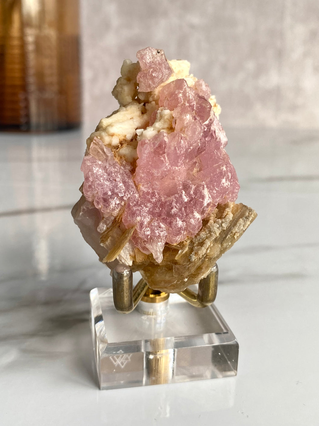 Crystallized Rose Quartz Specimen (GG)