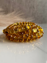 Load image into Gallery viewer, Blue Amber bracelet, amber beaded bracelet stack

