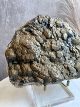 Load image into Gallery viewer, Black Pagoda Calcite with Pyrite (XL)

