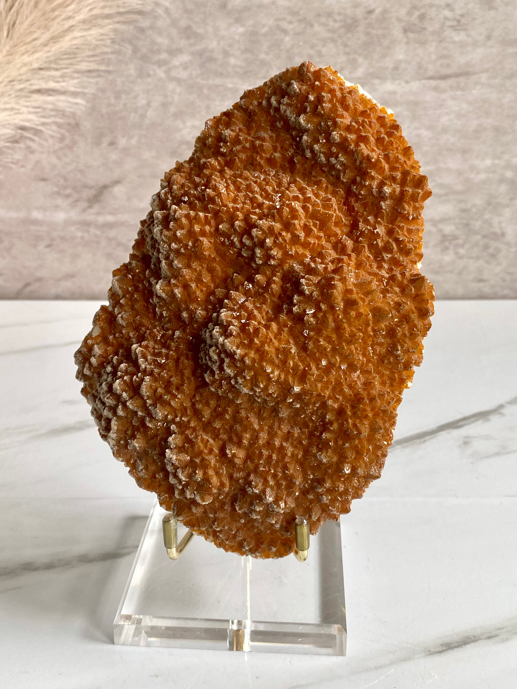 Orange Quartz with Sugar Calcite AH (New Find)
