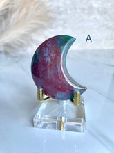 Load image into Gallery viewer, Sea Jasper x Moss Agate Moons (A-H)
