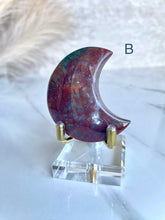 Load image into Gallery viewer, Sea Jasper x Moss Agate Moons (A-H)
