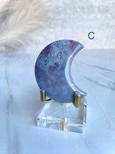 Load image into Gallery viewer, Sea Jasper x Moss Agate Moons (A-H)
