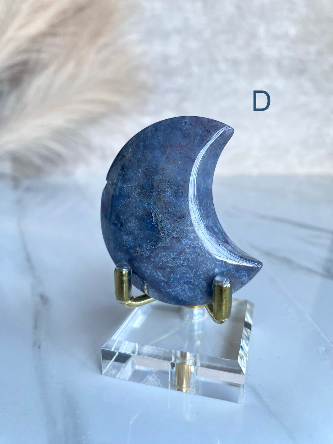 Sea Jasper x Moss Agate Moons (A-H)