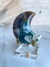 Load image into Gallery viewer, Sea Jasper x Moss Agate Moons (A-H)
