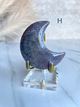Load image into Gallery viewer, Sea Jasper x Moss Agate Moons (A-H)
