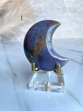 Load image into Gallery viewer, Sea Jasper x Moss Agate Moons (I-P)
