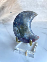Load image into Gallery viewer, Sea Jasper x Moss Agate Moons (I-P)
