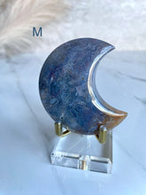 Load image into Gallery viewer, Sea Jasper x Moss Agate Moons (I-P)
