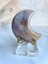 Load image into Gallery viewer, Sea Jasper x Moss Agate Moons (I-P)
