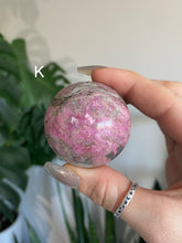Load image into Gallery viewer, Rare Cobaltoan Calcite Spheres (J-Q)
